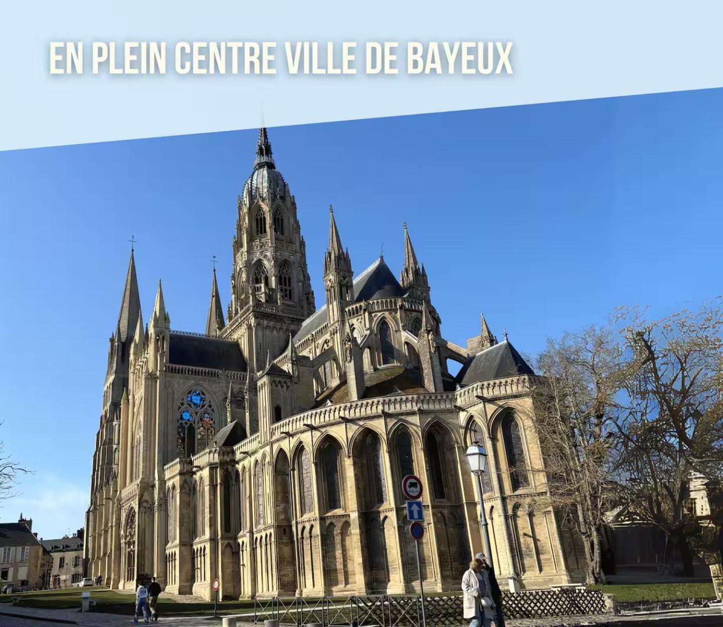 Les Remparts Apt Spacieux 1 Er Etage Renove Joliment Decore Bien Equipe Plein Centre Bayeux Proche Plages Du Debarquement Parking Gratuit A Proximite Extérieur photo